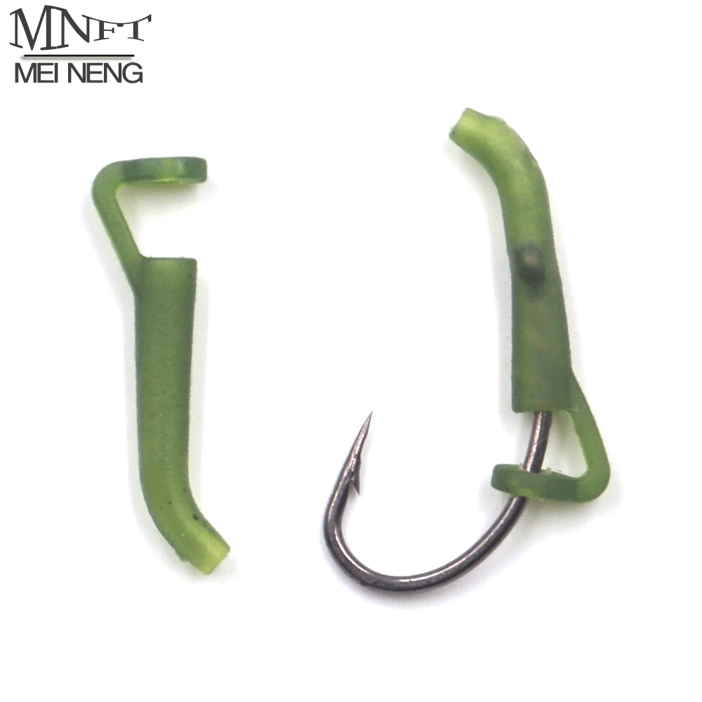 MNFT 12/24Pcs Carp Fishing Accessories Hook Sleeves Ready D-rig Line Aligner Hair Rigs Terminal Tackle Soft Rubber D Rig Pop up