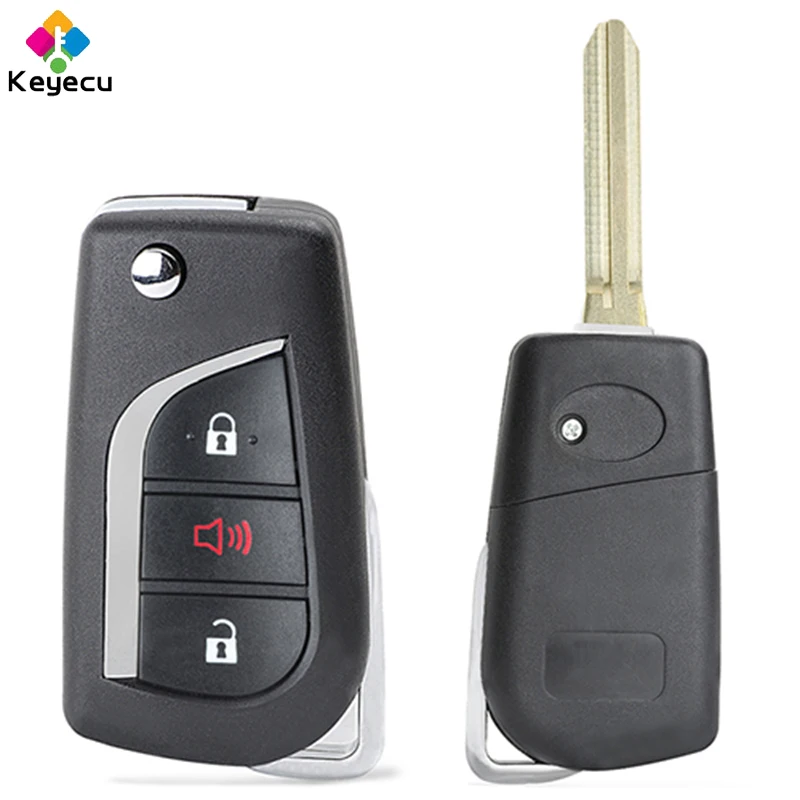 KEYECU Upgraded Flip Remote Car Key With 3 Buttons 315MHz G 4D67 Chip for Toyota Matrix Venza Avalon Corolla Fob FCC#: GQ4-29T