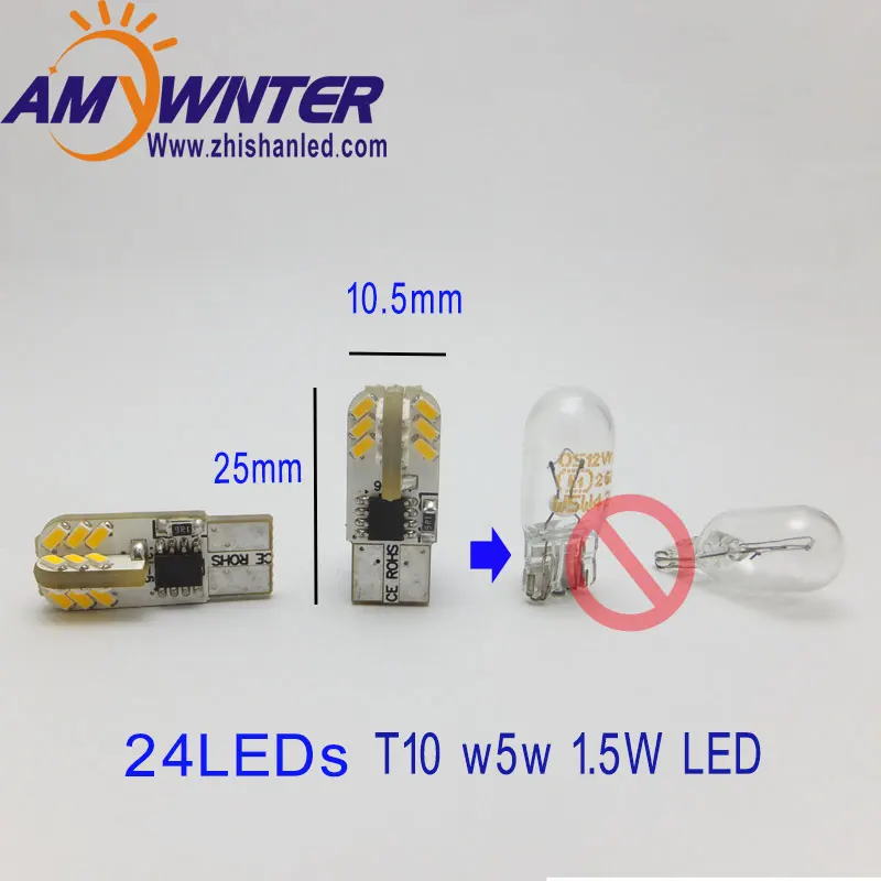 AMYWNTER 12V W5W LED T10 lampy samochodowe 194 Turn Signal oświetlenie tablicy rejestracyjnej bagażnik czytanie biały czerwony