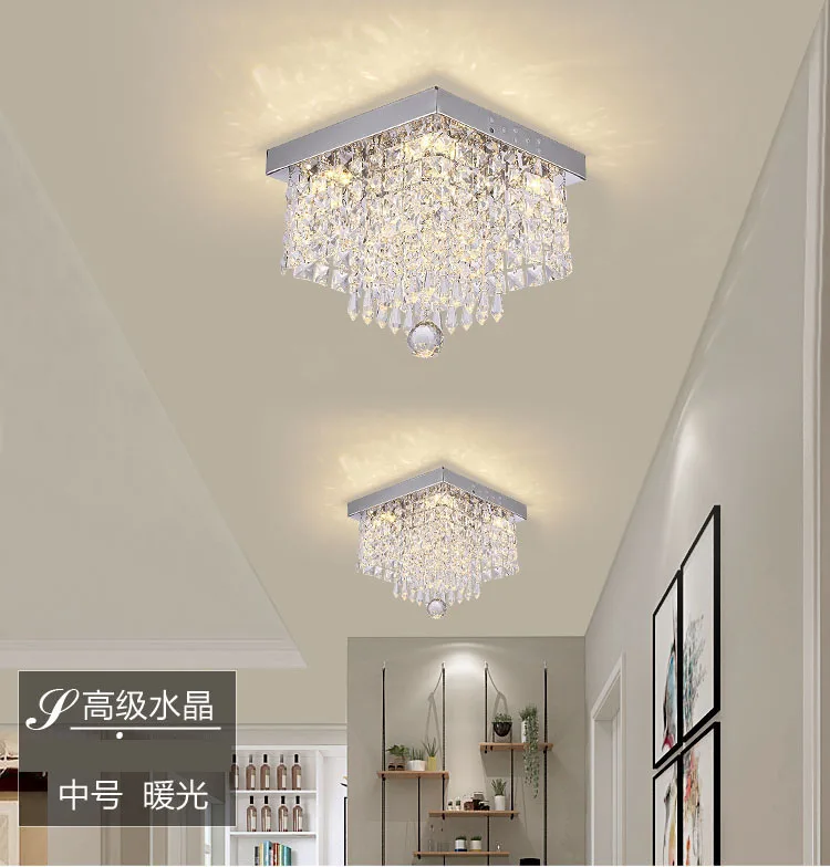 Crystal Chandeliers Lights Lighting Fixture Modern Lamps Chandelier for Ceiling Living room Aisle Stair Hallway lights Plafon