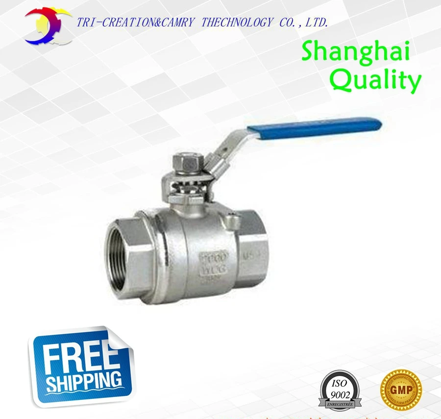 

1" DN25 female stainless steel ball valve,2 way 316 screwed/manual thread ball valve_handle T port gas/oil/liquid valve