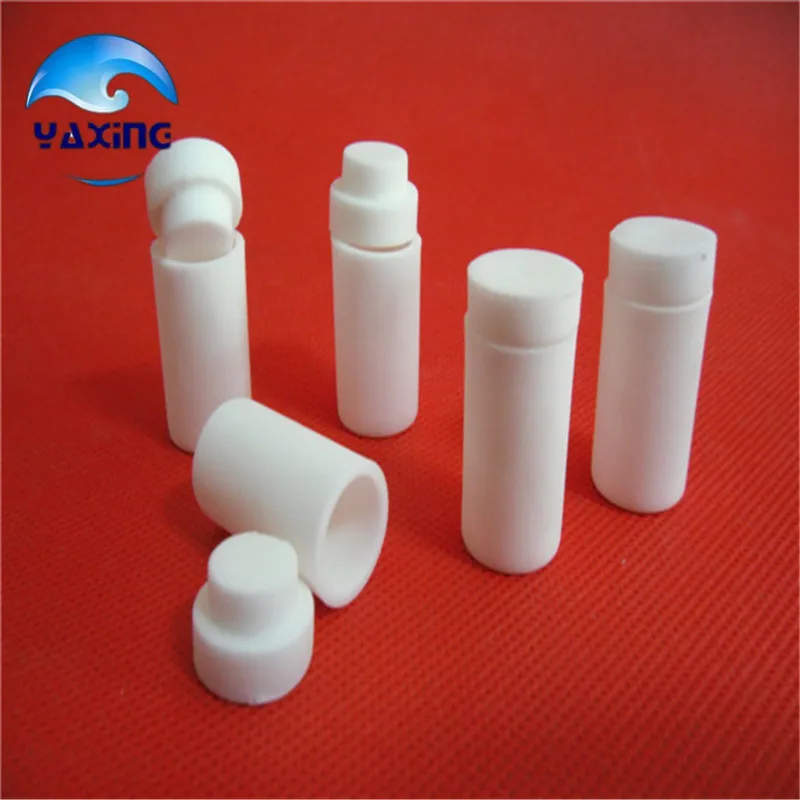 alumina ceramic crucible with cap 99% pure  3ml cylindrical shape