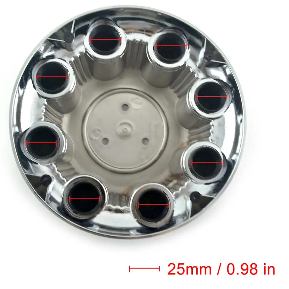 4pcs Wheel Cap 215mm For Silverado 3500 Express 3500 YUKON XL 2500 Rim Hub Caps 15006332 15039488 No Logo Car Accessroies Chrome