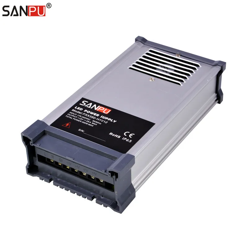 SANPU SMPS 12v 350w LED Power Supply 29a Rainproof Outdoor Use 220v ac dc Lighting Transformer Constant Voltage Switch Driver