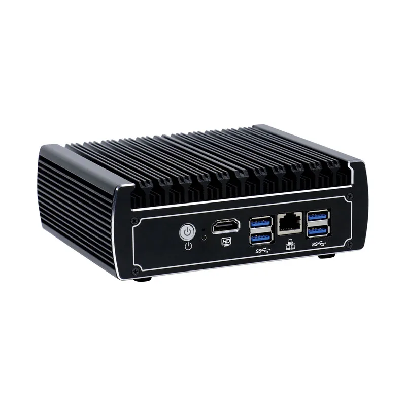 Pfsense コンピュータインテル kaby 湖 celeron 3865u デュアルコアファンレスミニ pc 6 ギガビット lan ファイアウォールルータサポート AES-NI 4 * USB3.0