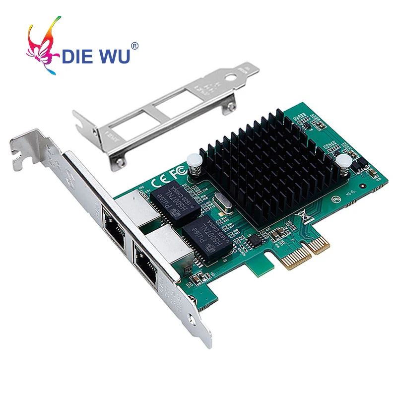 

Intel82575 Dual Port RJ45 Port NIC 10/100/1000 Gigabit PCI Express pcie x1 Network Server Adapter Cards TXA020