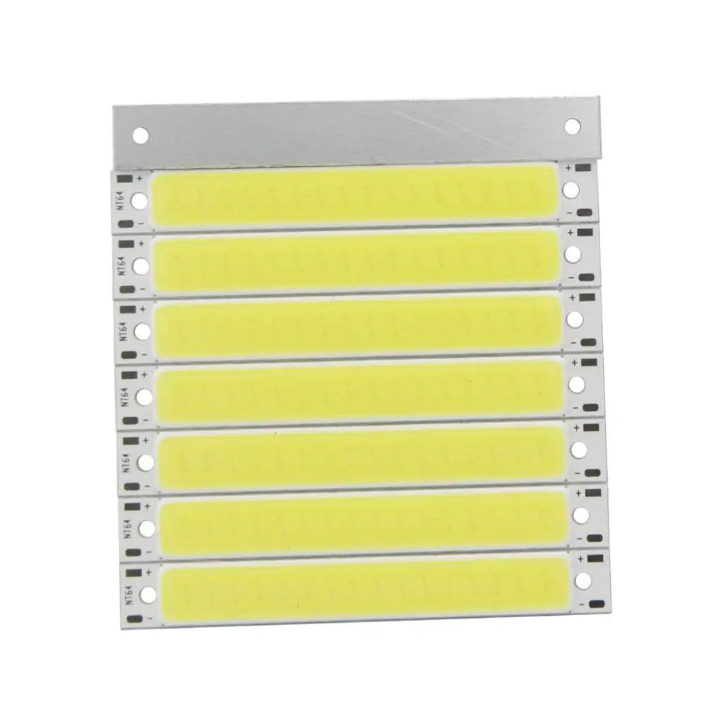 [ALLCOB] vendita calda 3V 3.7V DC 60x8 millimetri LED COB Striscia di 1W 3W Caldo Freddo Bianco Blu Rosso COB sorgente luminosa A LED per Bicicletta