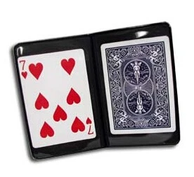 Plastic Wallet for Cards - Trick,  Free shipping, Magic trick classic toys, close up card magic.