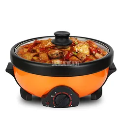 2.5L Electric Hot Pot Multi Cooker Household Pot Separatable Non-stick Coating Electric Cooking Machine Stewing Hotpot Cooker