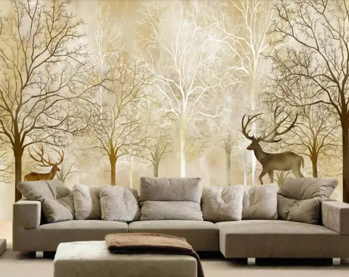 

customize 3D Stereoscopic Wallpaper Murals Big tree forest Wallpaper For Walls wallpaper for bedroom TV backdrop