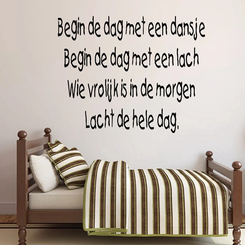 Holland children bedroom removable vinyl wall decal stickers, nursery rhymes in dutch hl01