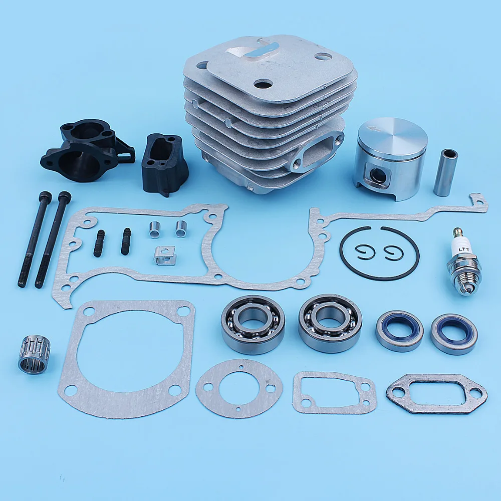 Imagem -04 - Kit de Juntas de Rolamento 48 mm Cilindro Motosserra de Corrente Vedação de Óleo Parafuso Carb Admissão Peças de Reposição