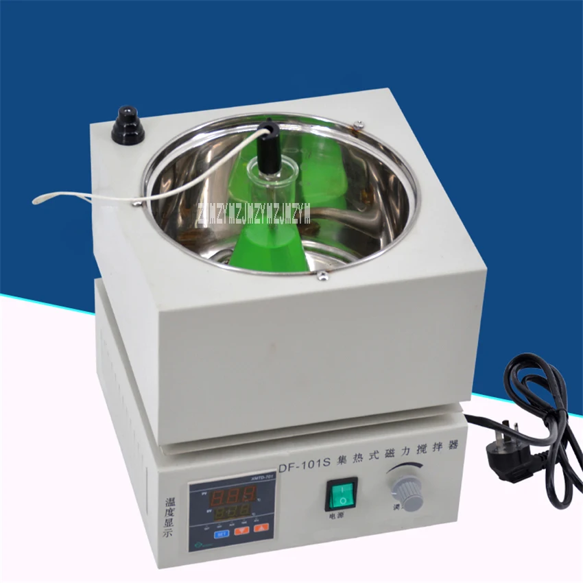 DF-101S Digital Display Magnetic Stirrer Heat Collecting Type Magnetic Heating Stirrer Thermostatic Stirrer 220V 60W 0-2600r/min