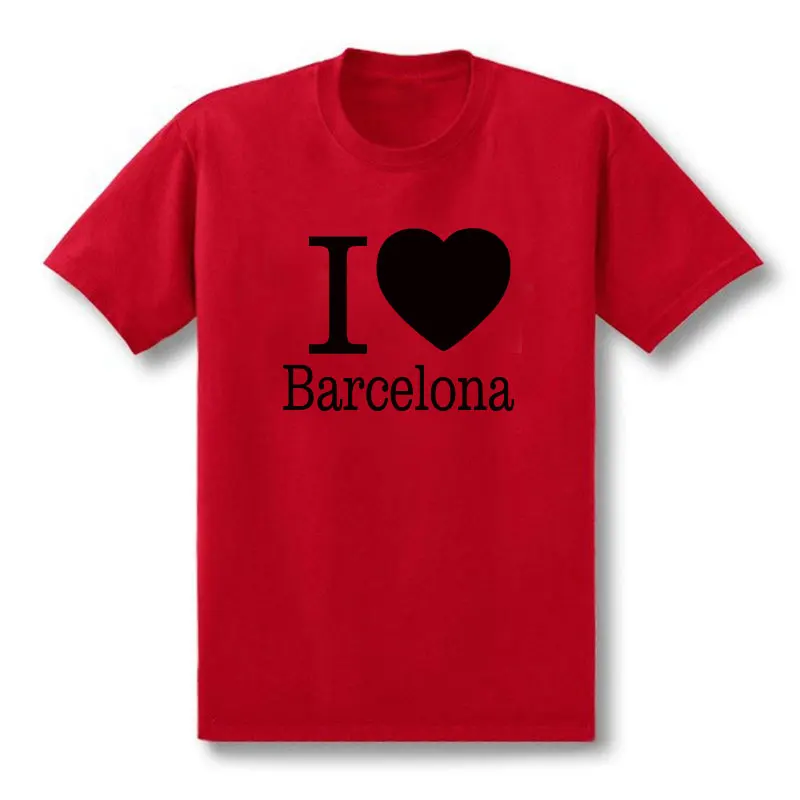 Summer Love Barcelona T-Shirt da uomo creativa T-Shirt da uomo 2019 nuova manica corta O collo in cotone Casual Top Tee