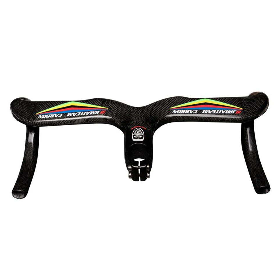 JMAITEAM carbon road bicycle cycling manubrio parti della bici in  drop handle bars and Stem integrative 400/420/440mm