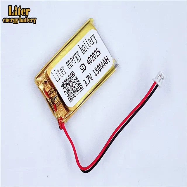 ปลั๊ก ZH1.25 180mAh 402025   แบตเตอรี่ลิเธียมโพลิเมอร์ 3.7V ชุดหูฟังบลูทูธจุดอ่านปากกาอิเล็กทรอนิกส์ไฟแช็ก
