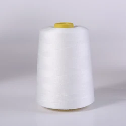 8000 Yards White Industrial Overlock Sewing Machine Polyester Thread Sewing Line