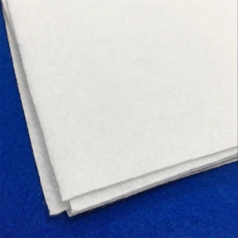 Soft white Non Woven Felt Fabric Sheets Fiber Thick Kids DIY Craft Assorted Fabric Square Embroidery Scrapbooking Craft   AA8503