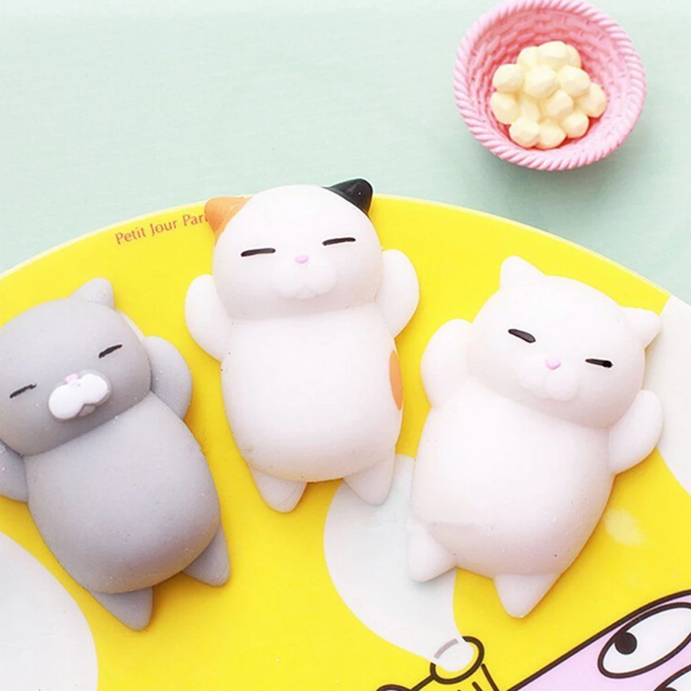 Cute Cat//Sea Lion/pig Slow Rising Mini Soft Silicone Squishy Fidget anti-stress Hand Squeeze Pinch Toy Phone straps Accessories