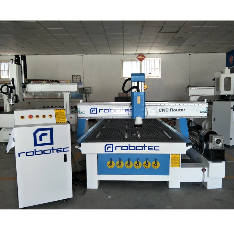 ماكينة طحن الخشب CNC المتقدمة ذات 3 محاور و4 محاور مع مجمع الغبار