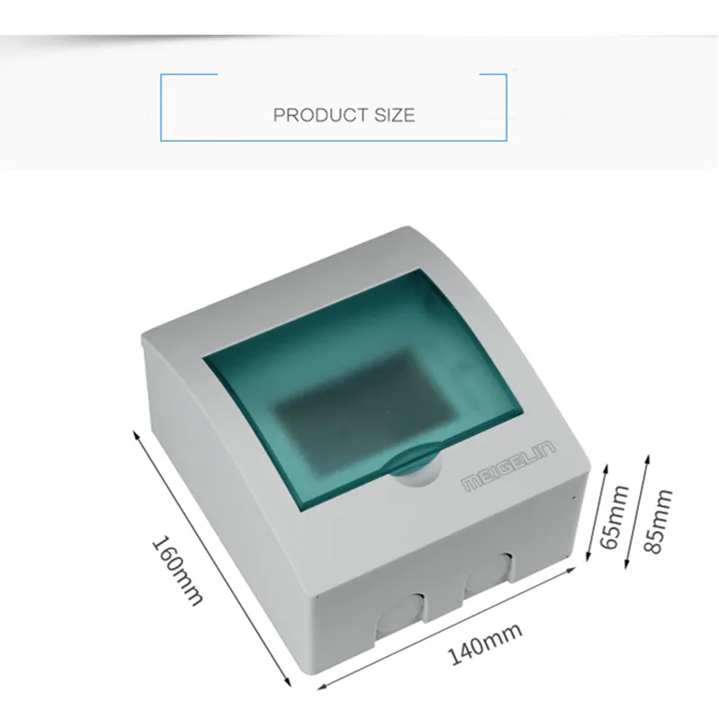 3 - 6 Ways Home Plastic Junction Box Indor Wall Distribution Box for Circuit Breaker