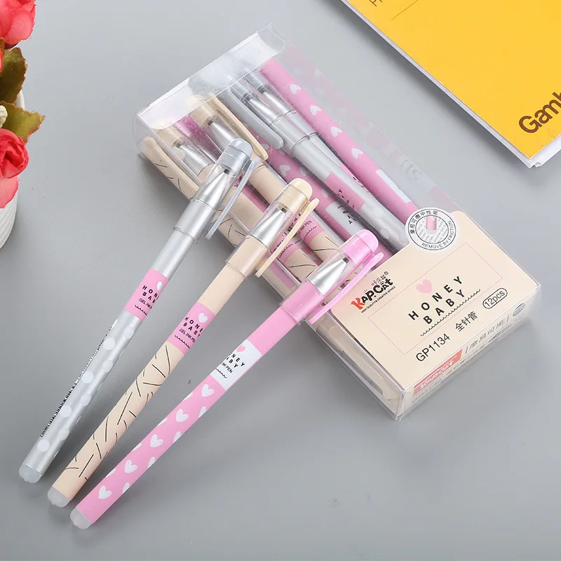 3Pcs 0.38mm Erasable Pen Gel Pen With Cartridge Sales Gifts Boutique Student Stationery Office Pen Writing Middle school