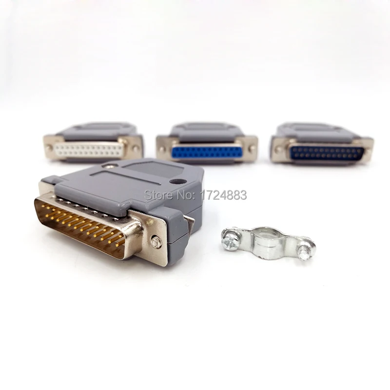 DB25 serial data cable connector adapter plug 2 row Plug 25pin hole female Male port socket D type DP25