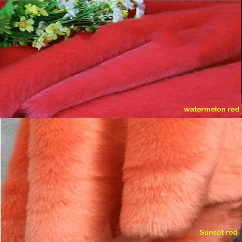 Faux Rabbit Fur Fabric, Soft Plush Fabric, Sewing Material, Home Cloth, Collar Clothing, Good, 20 Colours, 180x50cm, 1Pc