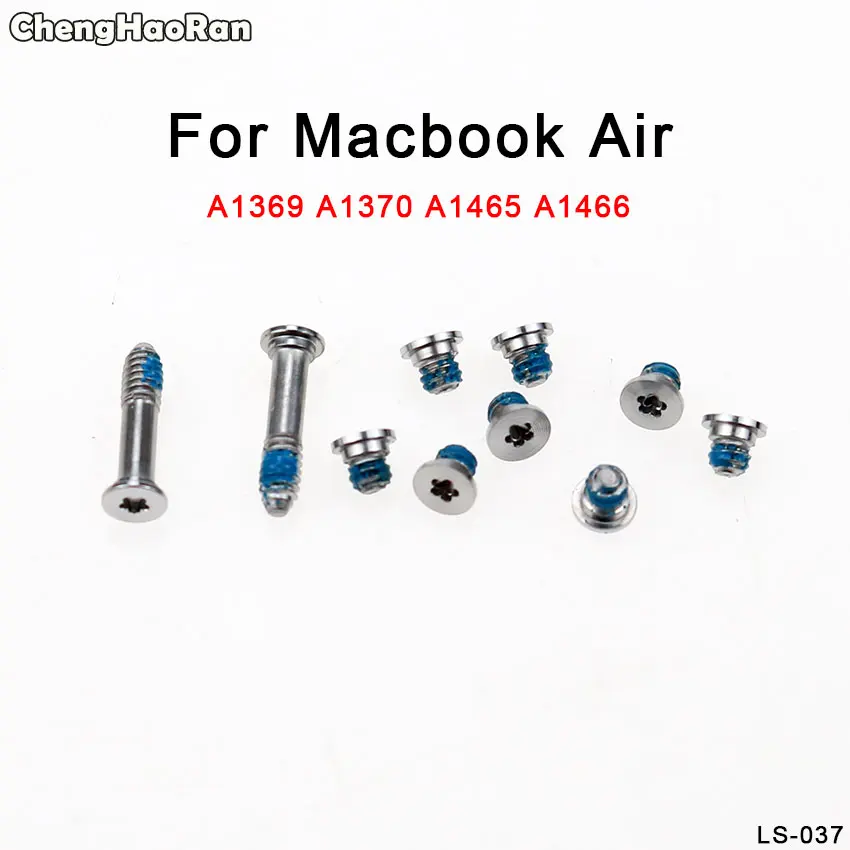 ChengHaoRan Универсальная крышка корпуса компьютера нижние задние винты для MacBook Pro 13 "A1278 A1286 A1502 A1706 A1707 A1708 Air A1369
