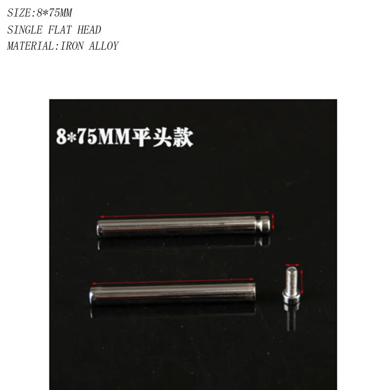 10pcs/lot 8*17/55/75/100 stainless steel acrylic advertisement fixing screws glass standoff pin nails barrel 267