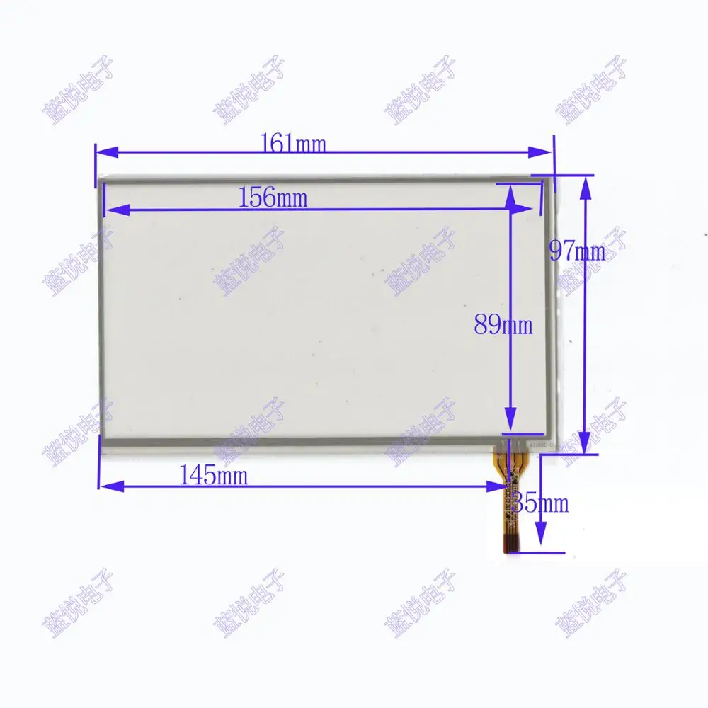 

7 inch 162*97 four wire resistive touch screen handwriting screen general touch screen