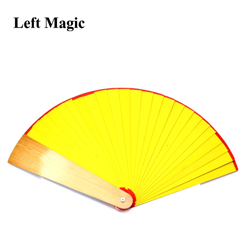 Four Color Magic Fan Color Changing Fan Magic Tricks Magician Stage Gimmick Props Comedy Close Up Illusion