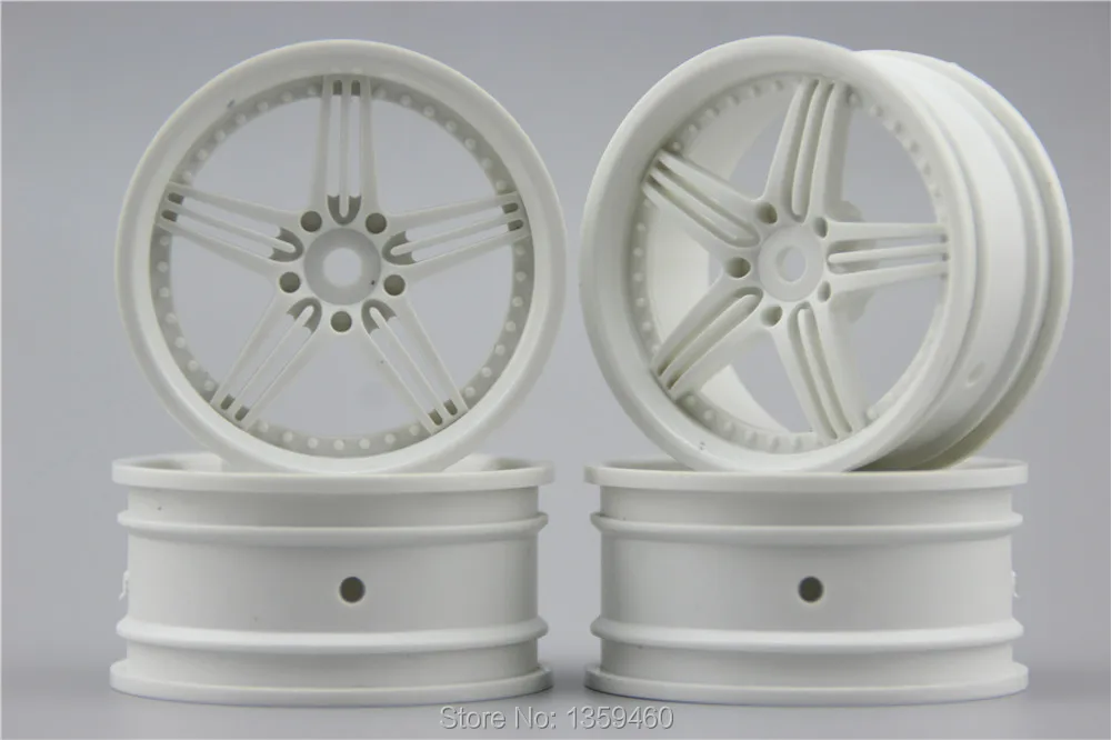 4pcs 1/10 Touring&Drift  Wheel Rim 12NW(Material White) 0mm offset  fits for 1:10 Touring&Drift Car 1/10 Rim 11176