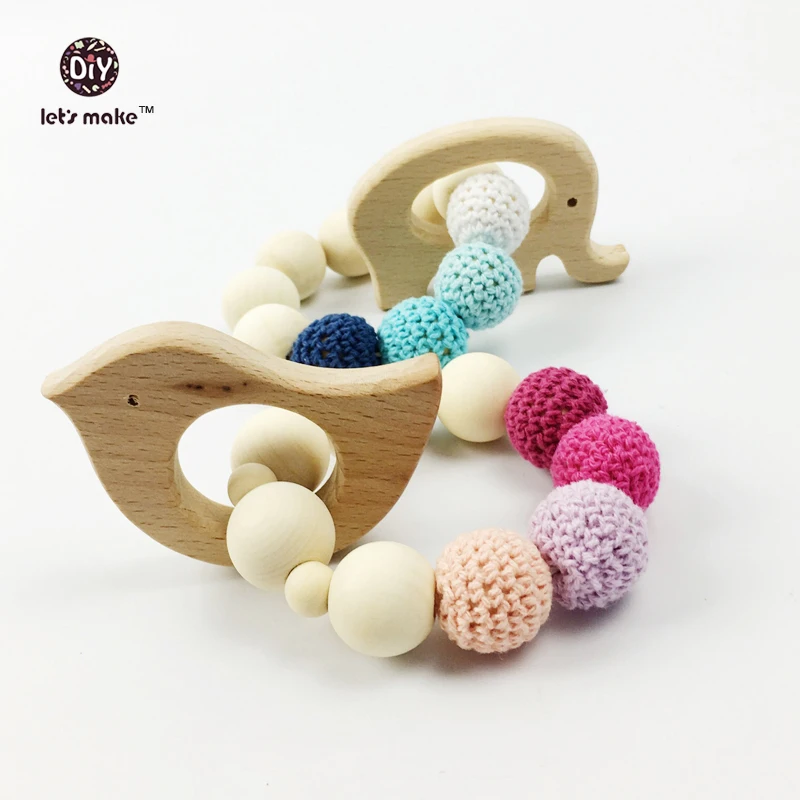 Let's Make DIY Pendent Hand Cut Birds 10pcs Wooden Birds Teether Natural Beech Wooden Product