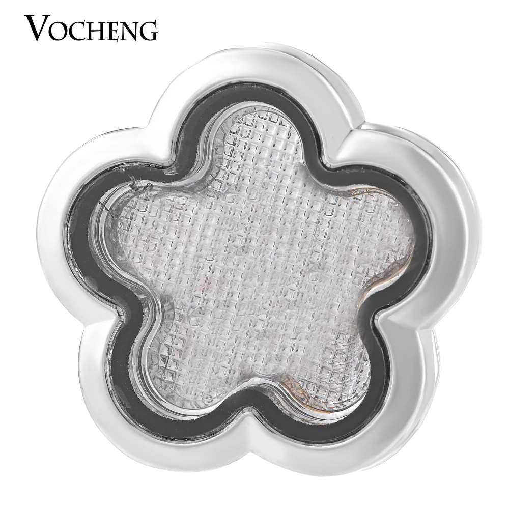 Vocheng Snap Charms 18mm Floating Locket Flower Interchangeable Jewelry Vn-1154