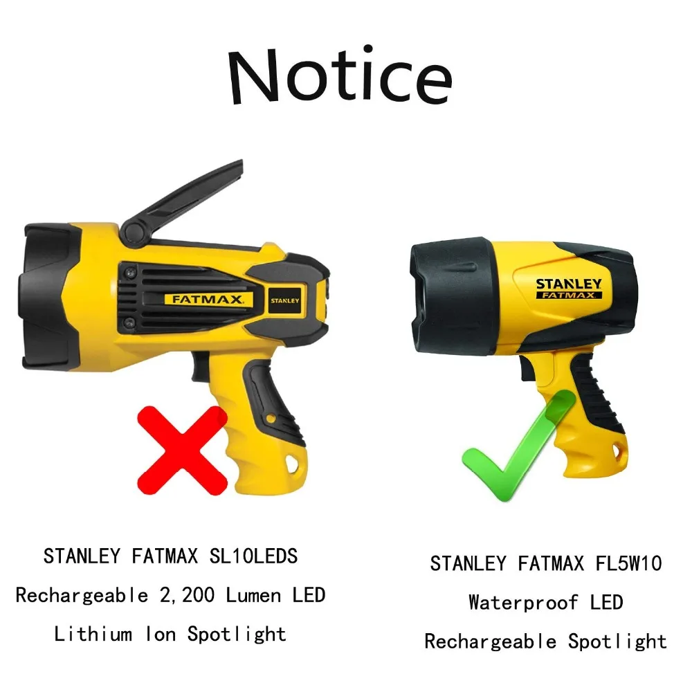 LTGEM Hard Lagerung Reise Tragetasche für STANLEY FATMAX FL5W10 Wasserdichte LED Wiederaufladbare Scheinwerfer