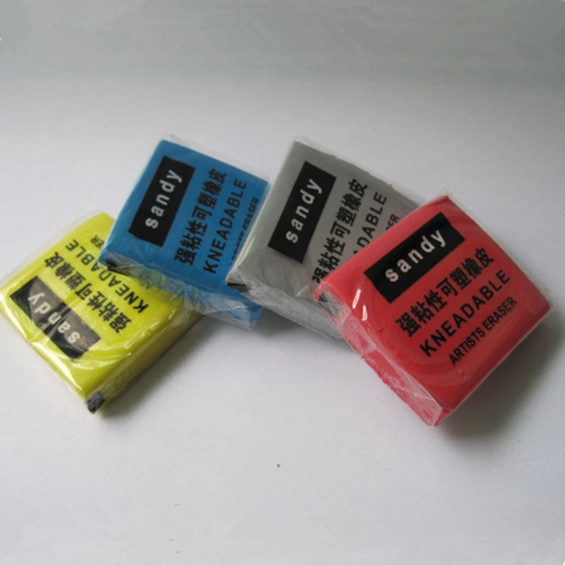 Colored Kneaded Rubber Art Sketch Drawing Pencil Eraser Pastel Painting Tools Artist Plasticine School Office Supply Stationery