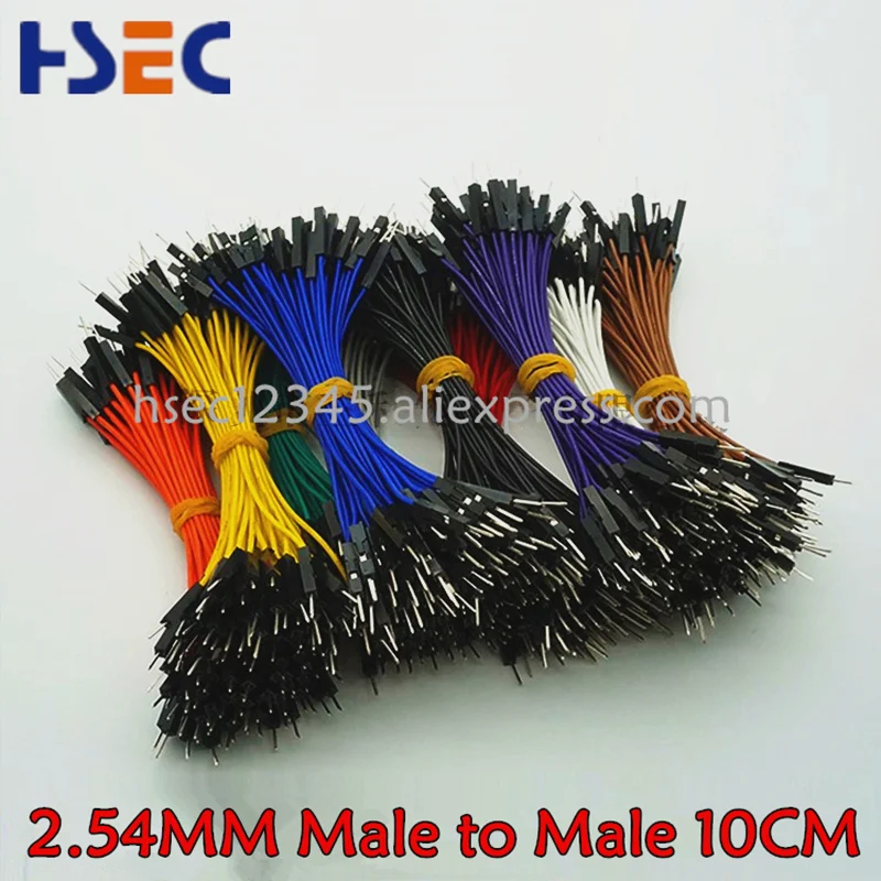 Top Quality 100pcs 1P 10CM breadboard jumper wires male to male computer wires dupont cable jumper wire female female male wires