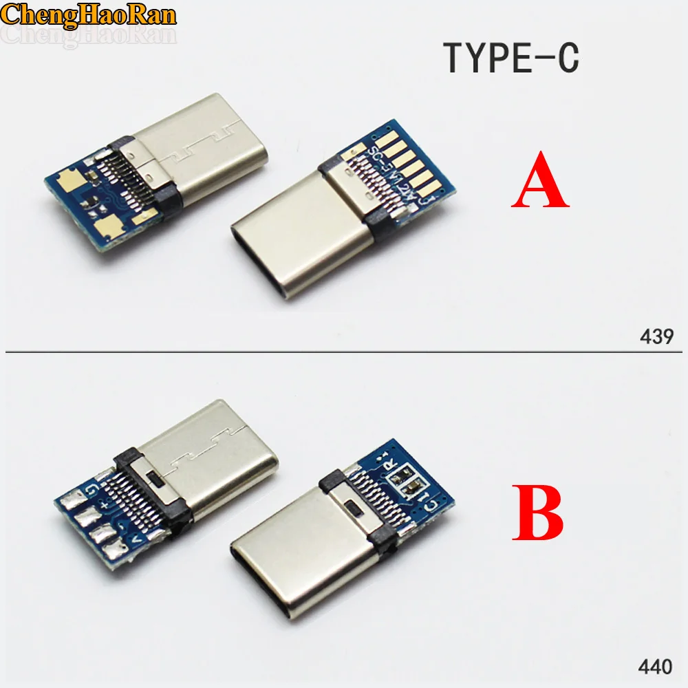 ChengHaoRan 4 TYPE ABCD to choose New Type C USB Female Jack C USB Power Connector Charge Dock port Plug type-C USB 3.1 Connecto