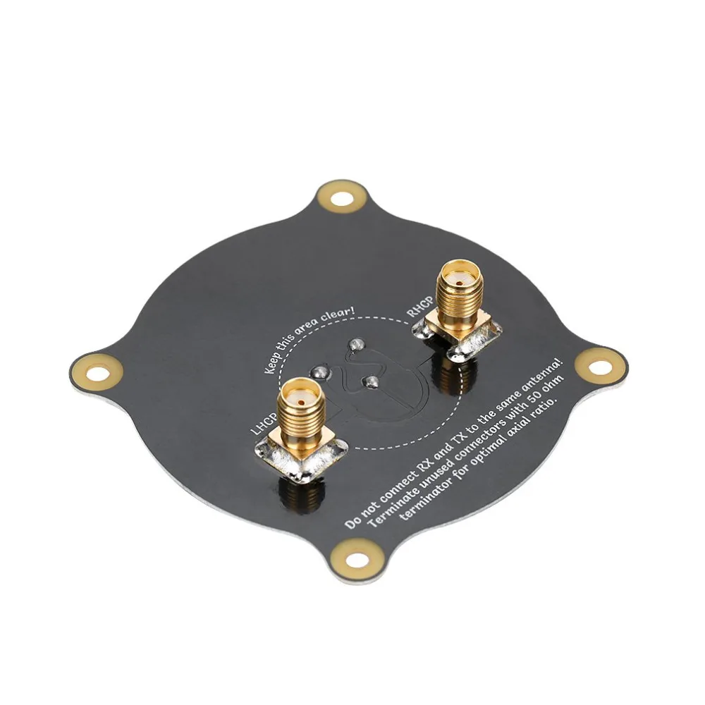 1 Uds. Antena de parche de Triple alimentación de 5,8 GHz antena SMA direccional circularmente polarizada para Rc FPV