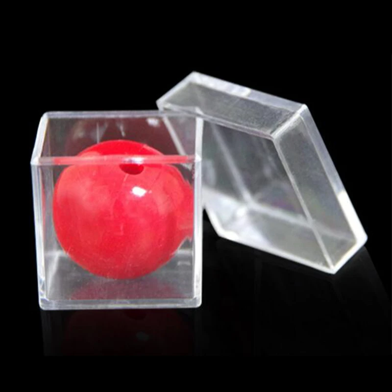 Ball Penetration Box Professional Magician Magic Tricks Props Toys