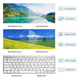 Fotochromatic progressive lens, without multifocal line, free form, 4K design, Germany Optotech, 1.56, 1.60, 1.67, 1.74 12 Main Sales Progressive Lenses Varilux - №10