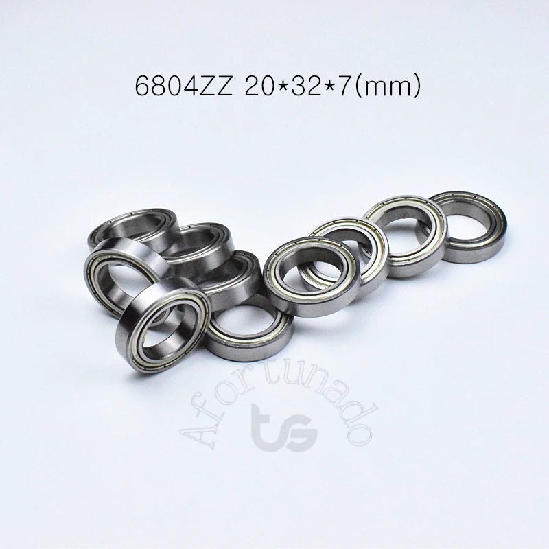 

Bearing 10pcs 6804ZZ 20*32*7(mm) chrome steel Metal Sealed High speed Mechanical equipment parts