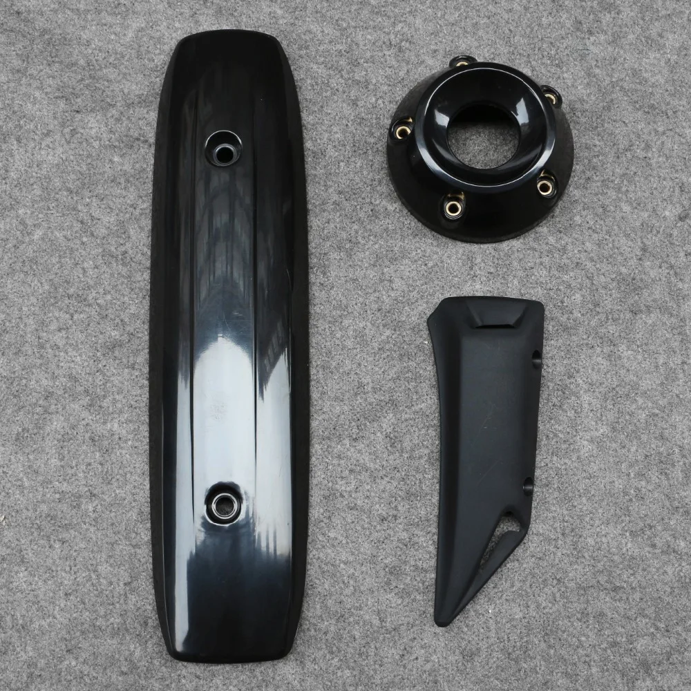 Abdeckungsset für Auspuffrohr, passend für YAMAHA TMAX530 2012 - 2016 TMAX 530 2013 2014 2015 12 13 14 15 16 – Detail 2