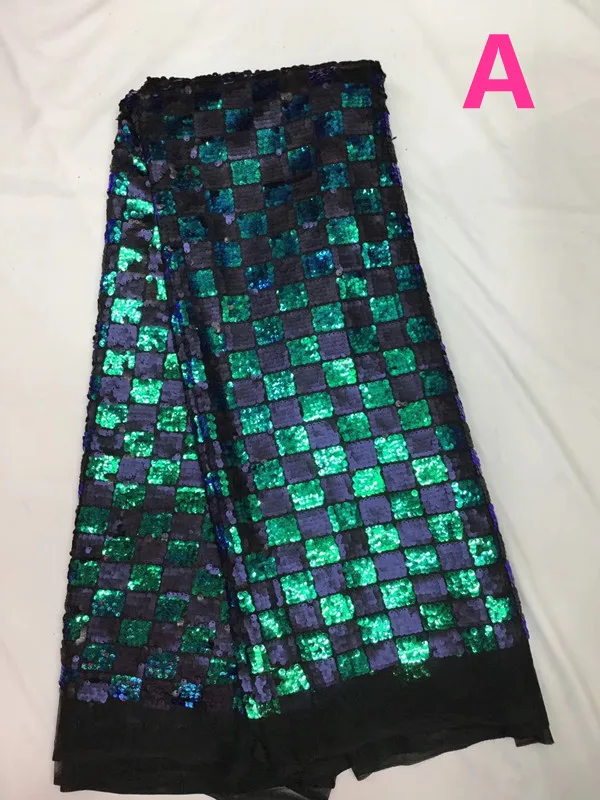 125cm square block shape sequined fabric, DIY sequined fabric, 6 colours available,XERY-SJ0906A