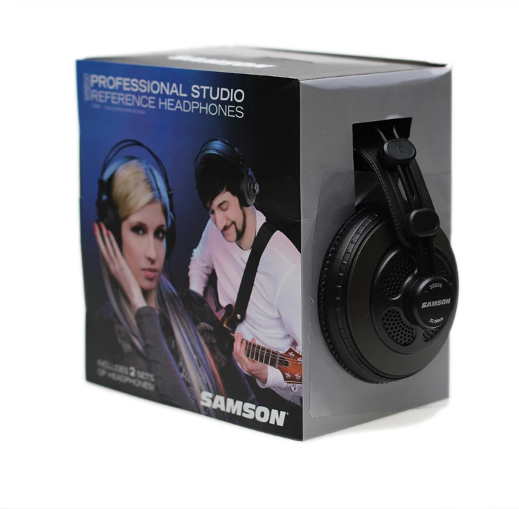 New Original Samson SR850 professional monitor Headphone Semi-open Studio Headset one pair two pieces package