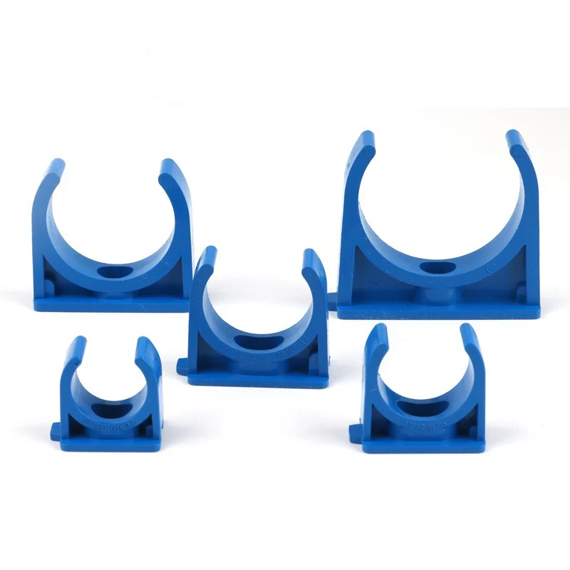 10pcs 20mm 25mm 32mm 40mm 50mm PVC Pipe Clamp Water Pipe Support Garden Irrigation System Tube Fittings