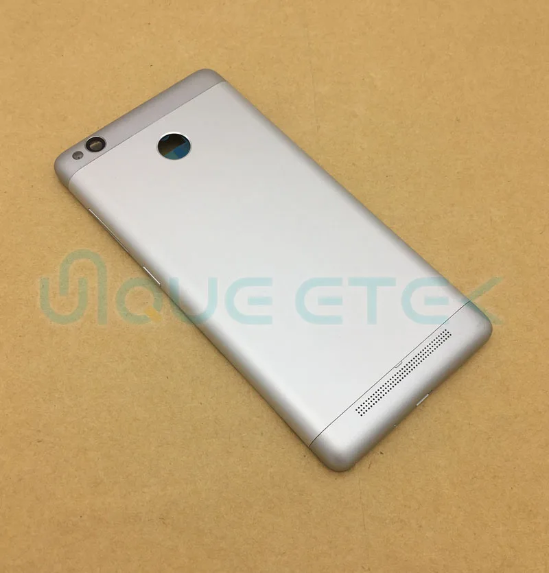 OEM for Xiaomi Redmi 3s 3 pro Battery Cover Back Door Housing + Side Buttons + Camera Flash Lens Replacement