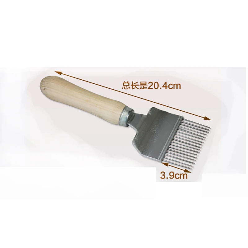 Beekeeping Equipment Honeycomb bee Scraper Wooden Handle Tool Uncapping Fork Beekeeping tools