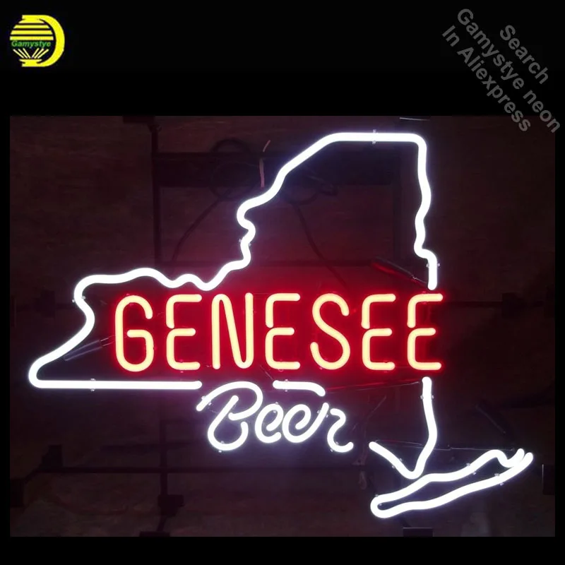 

Genese Beer Neon Sign Handcrafted Neon Bulbs Sign Art Real Glass Tube Brand LOGO Iconic Wall signs personalized Advertise Lamps